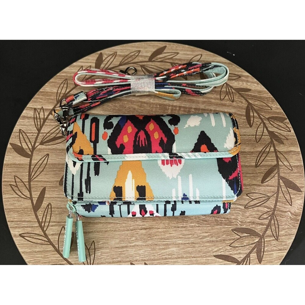 Vera Bradley Lighten Up RFID All in One Crossbody Wallet Pueblo